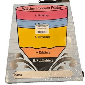 (Set of 12) Really Good Stuff - Illustrated - 3 Pocket Writing Process Folders